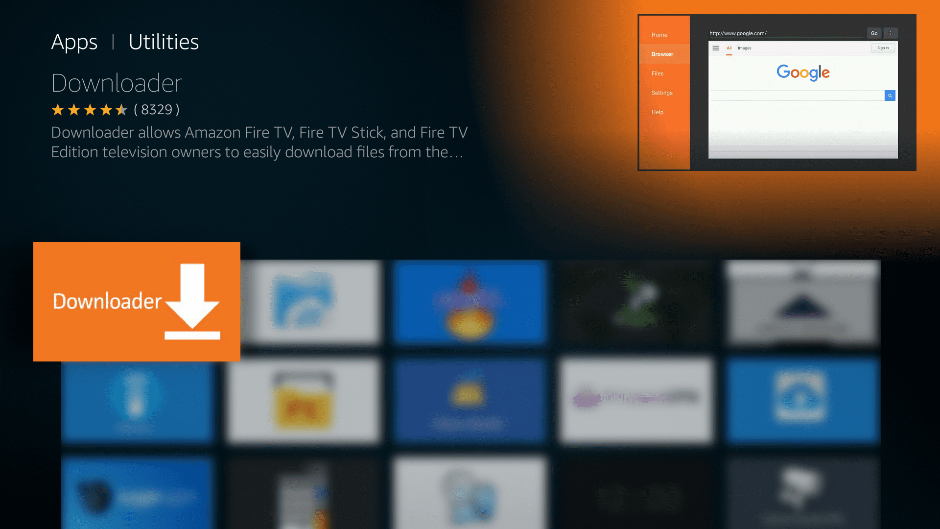 How to use VPN Unlimited on Amazon Fire TV - Navigate to Main menu>Install the Downloader app